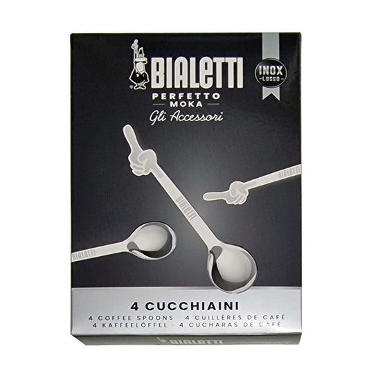 Set 4 Cucharas de Acero Inoxidable Bialetti