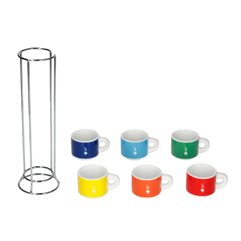 Set 6 Tazas Colores Apilables Bialetti