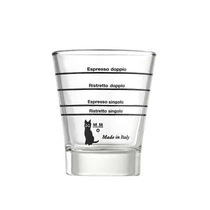 Vaso de Vidrio Graduado Medidor Barista para Café