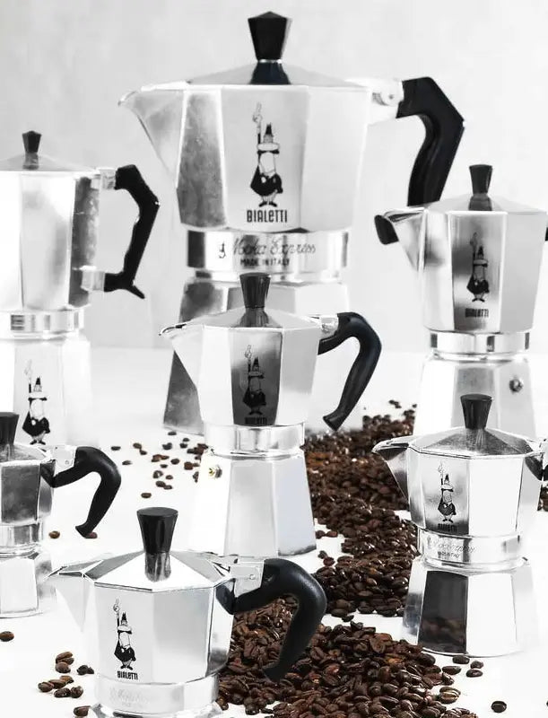 Comparación tamaños y modelos de las Cafeteras Bialetti Moka o Italianas