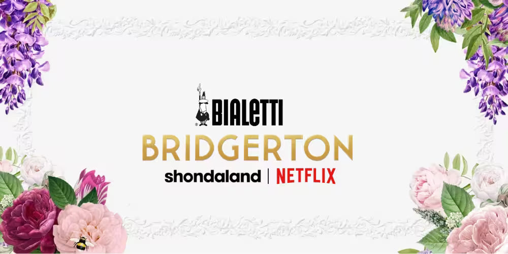 Cafeteras italianas y accesorios edición limitada Bialetti x Bridgerton de diseño exclusivo.