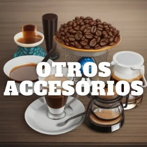 Accesorios para café, tazas, porta cápsulas, limpia cafeteras y repuestos.