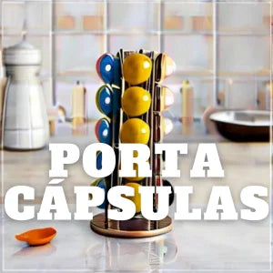 Porta cápsulas y organizadores metálicos para cápsulas de café Nespresso, Vertuo o Dolce Gusto.