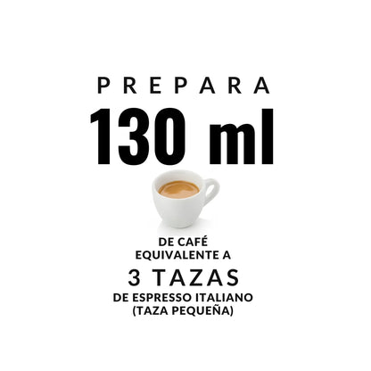 Cafetera Moka Express 3 Tazas 130ml Bialetti – capacidad de preparación