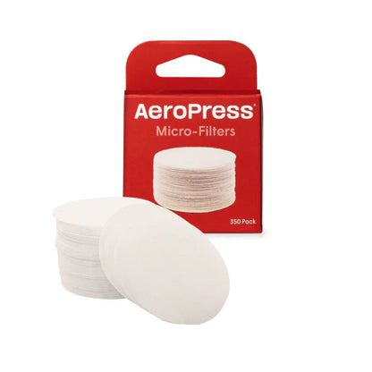 Filtros de papel blancos con caja Aeropress Micro-Filters