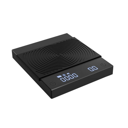 Balanza digital Timemore Black Mirror Nano negra con pantalla luminosa y teclado táctil