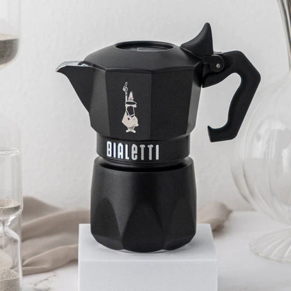 Cafetera Bialetti Brikka noir de 2 tazas, asa y válvula superior