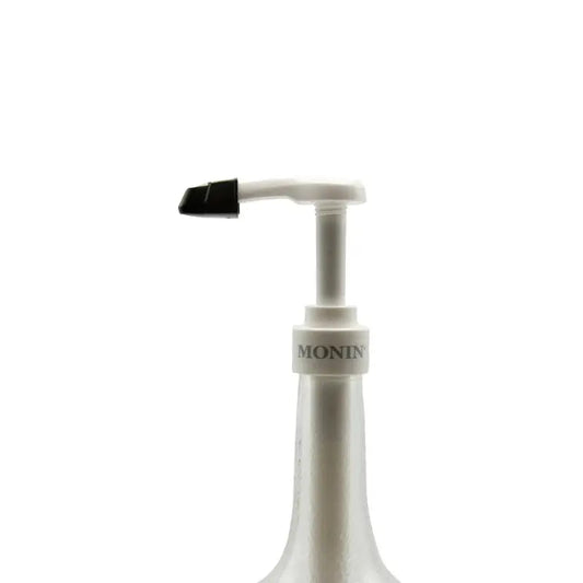 Bomba dispensadora de jarabe MONIN 750 ml con tapa negra y surtidor