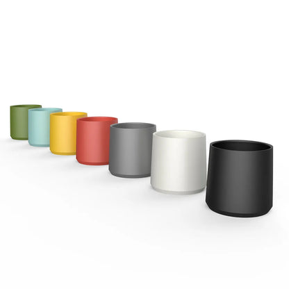 Vaso de café de cerámica cilíndrico, varios colores, capacidad 230 ml