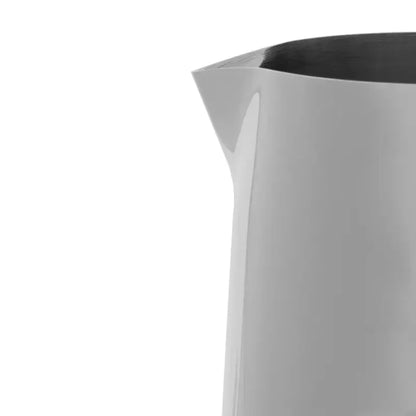 Jarra espumadora de leche Bialetti de acero inoxidable, borde superior.