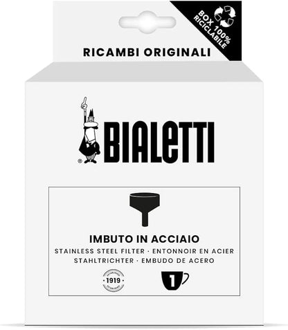Repuesto embudo de acero Bialetti, caja para 1 taza