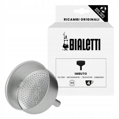 Repuesto embudo filtro Bialetti con disco perforado y caja de recambio