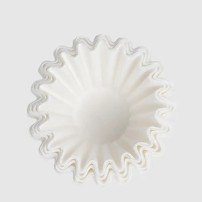 Filtro de papel blanco Timemore B75 con pliegues tipo abanico