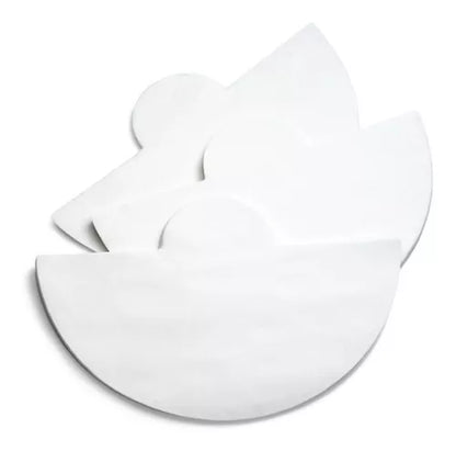 Filtro de papel Chemex blanco plegado, forma de cono