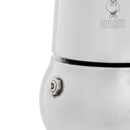 Cafetera italiana Bialetti Kitty de acero blanco con junta y tornillo de válvula