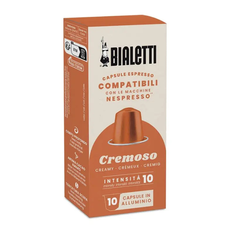 Cápsulas de Café Cremoso Bialetti para Nespresso