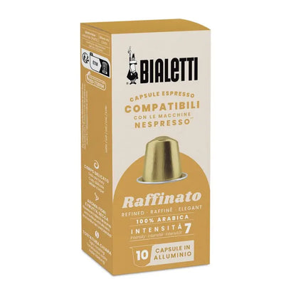 Caja de cápsulas de café Bialetti Raffinato para Nespresso, 10 cápsulas en aluminio