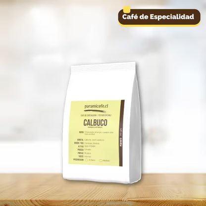 Bolsa de Café Calbuco arábica intenso 250 g, presentación molido