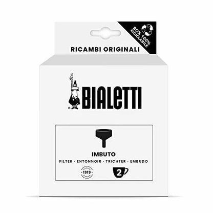 Caja de repuesto Bialetti para embudo de 2 tazas Brikka, filtro negro