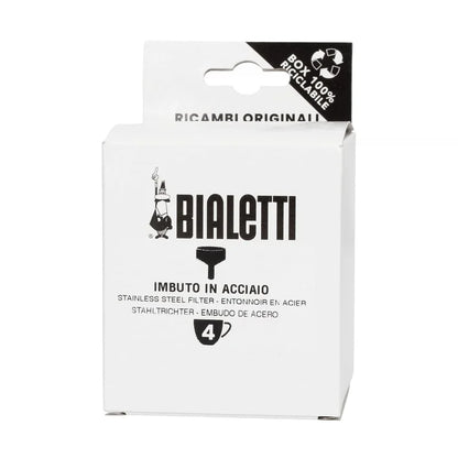 Repuesto embudo de acero Bialetti, caja para 4 tazas