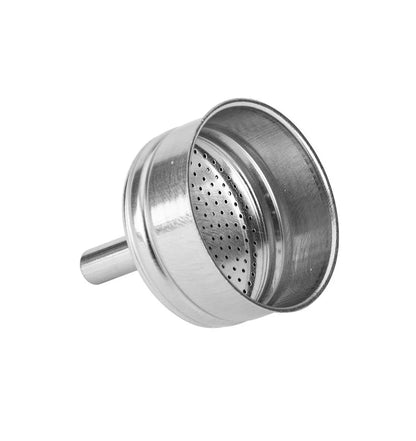Embudo filtro de acero Bialetti con colador perforado