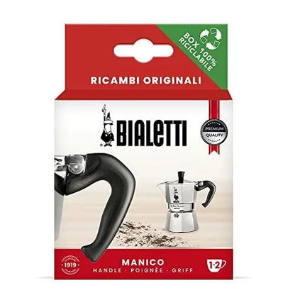 Paquete de recambio original Bialetti con mango negro, para 1-2 tazas