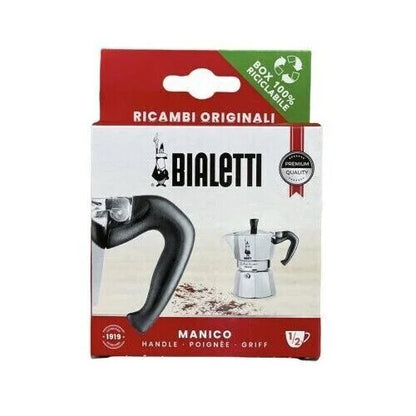 Paquete de repuesto original Bialetti con mango negro, para 1-2 tazas