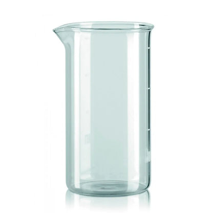 Vaso de vidrio de repuesto para prensa francesa Bialetti, transparente
