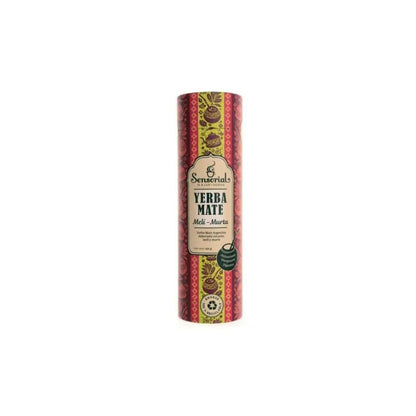 Tarro de yerba mate Sensorial Meli Murta, envase cilíndrico, 250 g