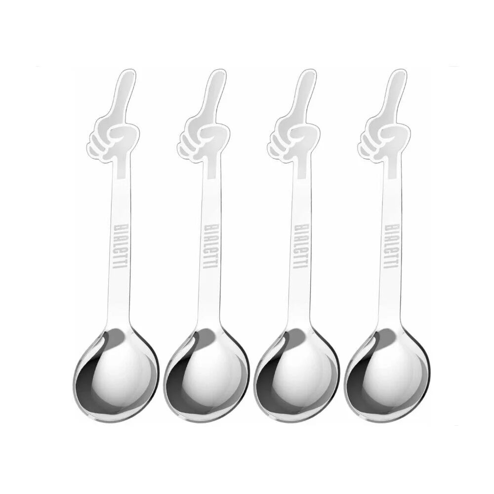 Set 4 Cucharas de Acero Inoxidable Bialetti