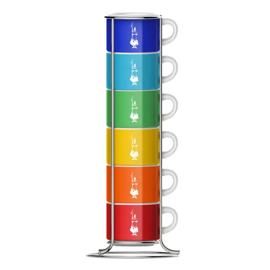 Set 6 Tazas Colores Apilables Bialetti