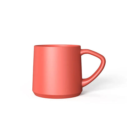 Taza de cerámica roja de 90 ml con asa
