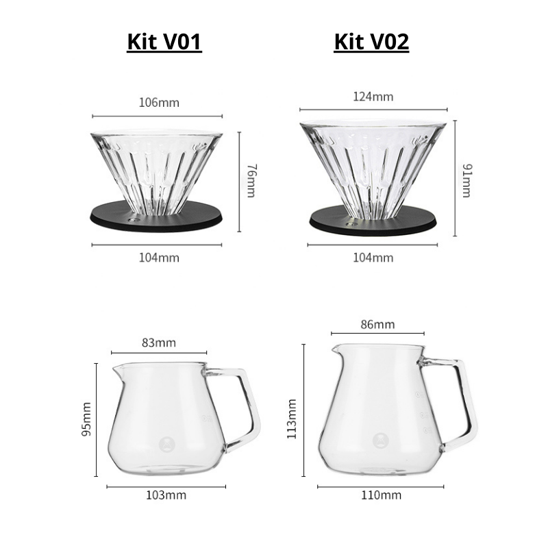 Crystal Eye Brewer Set Pour-over Timemore