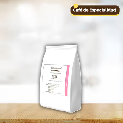 Bolsa blanca de café en grano Yates paramicafe.cl, Colombia Honey