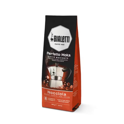 Bolsa de café molido Bialetti Perfetto Moka Nocciola, 250 g, empaque