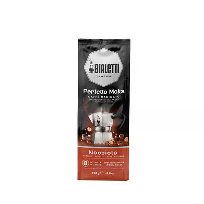 Bolsa de café molido Bialetti Perfetto Moka Nocciola, 250 g, tueste medio