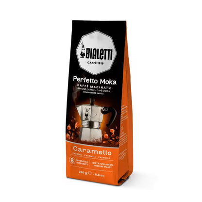 Bolsa de café molido Bialetti Perfecto Moka Caramello, vista 3/4