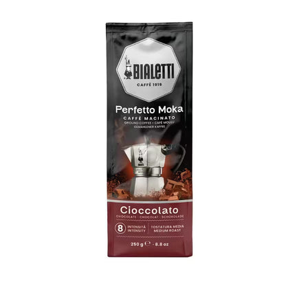 Bolsa de café molido Bialetti Perfetto Moka Cioccolato, 250 g.