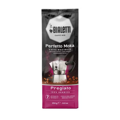 Bolsa de café molido Bialetti Perfetto Moka Pregiato, 250 g, tostado medio