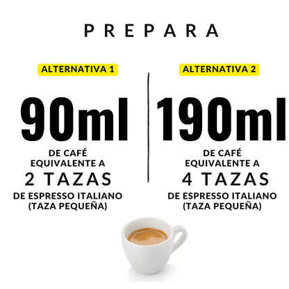 Cafetera moka de inducción: taza de espresso italiano en taza blanca