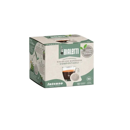 Caja de cápsulas ESE Bialetti Intenso, 50 unidades