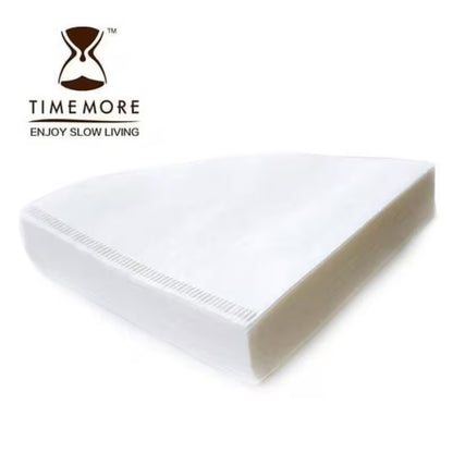Filtro de papel para café con forma cónica, color blanco