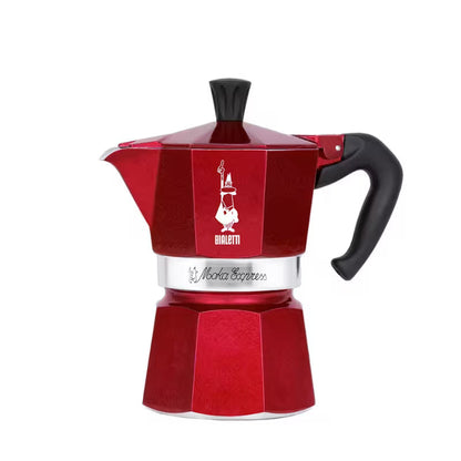 Detalle cafetera Moka Express Déco Glamour Bialetti 6 tazas
