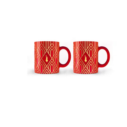 Detalle Mugs incluidos en el Set Moka Express Déco Glamour Bialetti