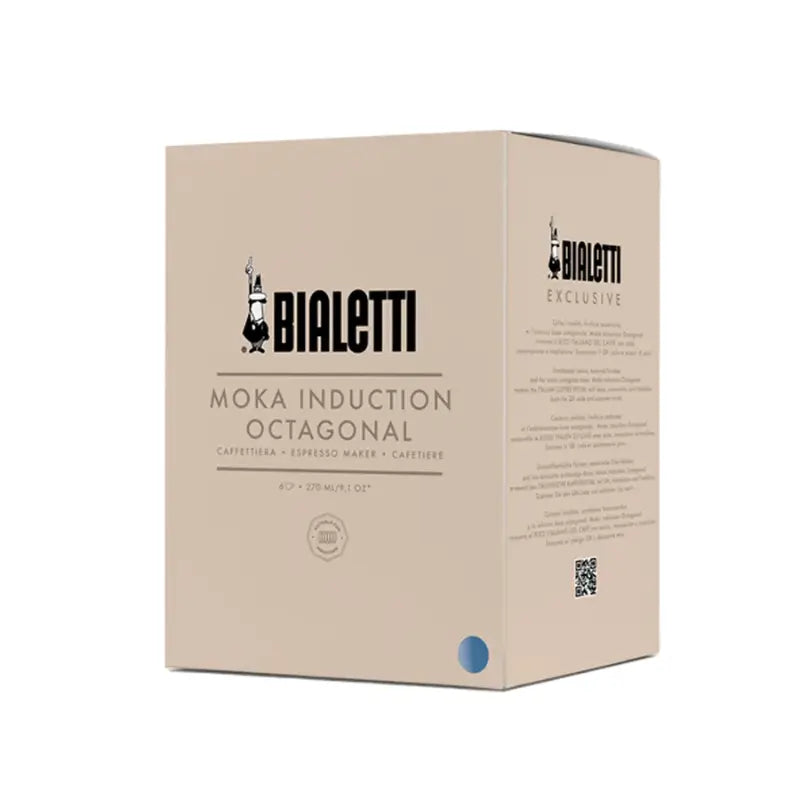 Cafetera Italiana Moka Exclusive Inducción Octogonal Bialetti