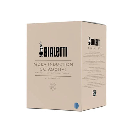 Caja de cartón Bialetti Moka Induction Octagonal Exclusive, para inducción