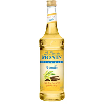 Jarabe para café Monin Vainilla sin azúcar, botella de 750 ml