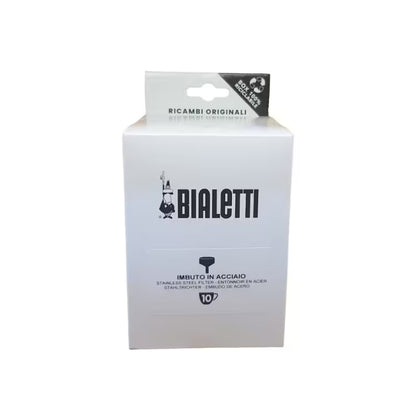 Embudo de acero inoxidable Bialetti en caja de repuesto