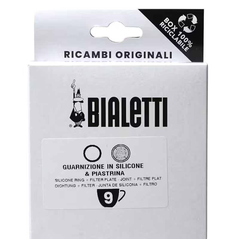 Repuesto Empaquetaduras y Filtro para Moka Bialetti Línea Aluminio