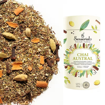 Tarro de infusión Sensorial Chai Austral 100 g con mezcla de especias suelta